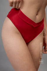 Second Skin Wrap Brief - Deep Red