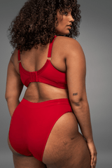 Second Skin Wrap Brief - Deep Red