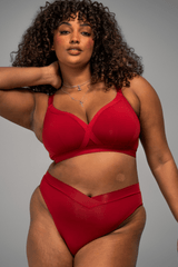 Second Skin Wrap Brief - Deep Red