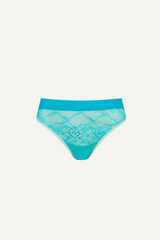 Signature Lace Brief - Hawaiian Blue
