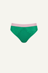 Synergy Lace Brief - Emerald