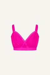Signature Lace High Support Bralette - Neon Pink