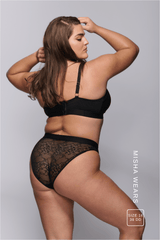 Signature Lace Brief - Black