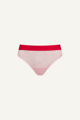 Signature Lace Brief - Light Pink