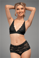 Stretch Lace Short - Black
