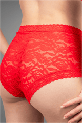 Stretch Lace Short - Red