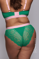 Synergy Lace Brief - Emerald
