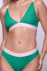 Synergy Lace Brief - Emerald