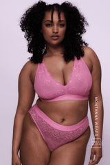 Signature Lace Fuller Cup Bralette & Brief - Pastel Pink