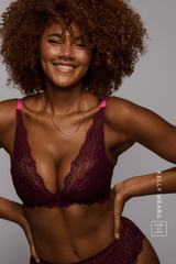 All Wonder, Push Up Bra & Brazilian - Wine