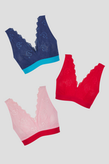 Lace Fuller Cup Bralette Bestsellers - 3 Pack