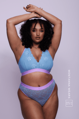 Signature Lace Fuller Cup Bralette - Pastel Blue