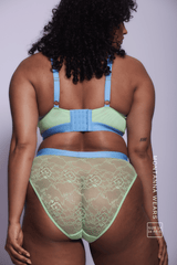 Signature Lace Brief - Pastel Green
