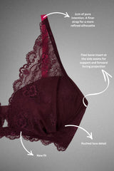 All Wonder, Push Up Bra & Thong - Black