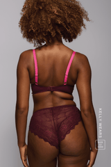 All Wonder, Push Up Bra - Wine