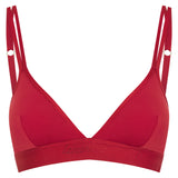 Second Skin Triangle Bralette -  Deep Red