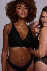 Signature Lace Fuller Cup Bralette – Black