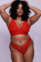 Signature Lace Fuller Cup Bralette - Red