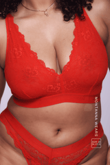 Signature Lace Fuller Cup Bralette - Red
