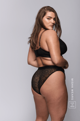 Signature Lace High Waisted Brief - Black