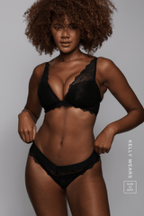 Signature Lace V Brazilian - Black