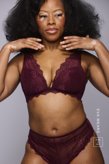 All Wonder, Push Up Bra - Wine
